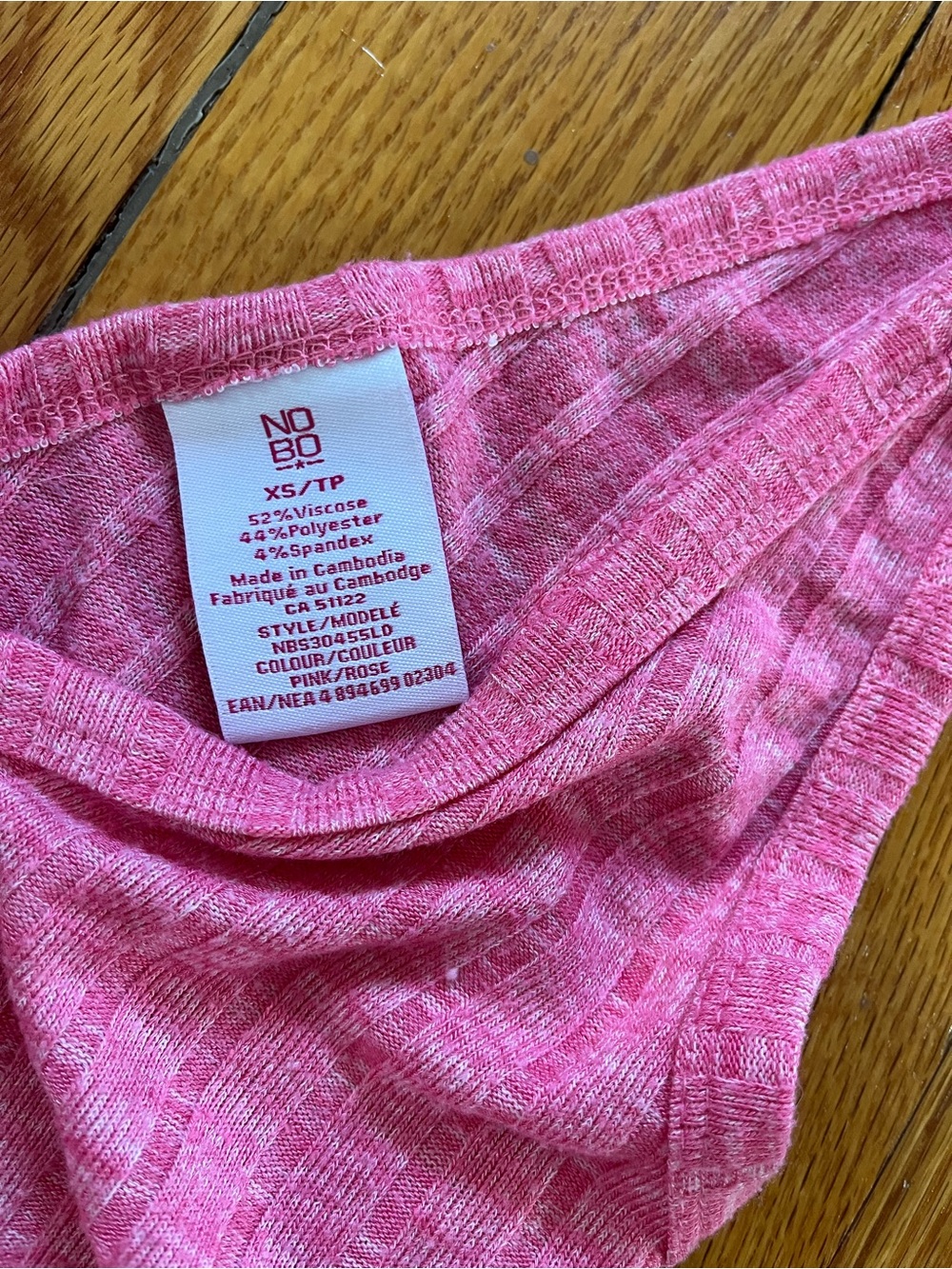 NOBO Pink Ribbed V-Neck Tank & Drawstring Pajama - Picture 4 of 4